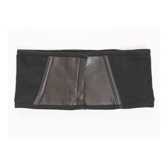 GIANNI VERSACE Vintage Black High Waist Wide Leather Belt - Picture 4 of 7